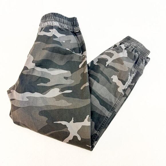 TNA Green Camouflage Printed Jogger Drawstring Style Pant Size XS - Picture 9 of 9